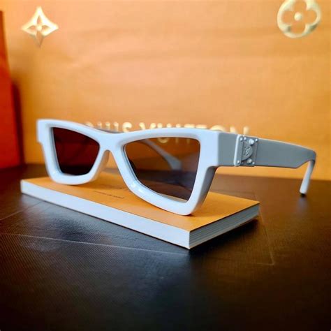 Louis Vuitton White 'Skepticals' Sunglasses 